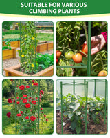 MYMULIKE 6 Pack Tomato Cages for Garden, 51in*13in Adjustable Tomatoes Plant Stakes Support Cages Trellis, Garden Trellis for Vegetable Flowers Fruits Climbing Plants- 20 Binding Wires Included
