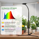 Wotime Grow Light for Indoor Plants,6000K White Sun Spectrum Growing Light Lamp with Red Blue LED for Pot Succulents Seeds, Light Strip Foldable & Height Extendable 9-25'', Auto Timer 4 8 12Hrs