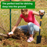 Spade Shovel,Transplanting Spade，Drain Spade,Spade Shovels for Digging,Sharp Shooter Shovel or Spade, D-Grip,Fiberglass Handle Heavy Duty (Drain Spade)