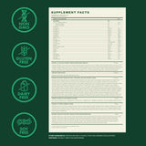 Zena Complete Organic Super Greens Powder & Multivitamin, 90+ Supergreens, Fruits, Veggies, 0 Sugar, 5G Fiber, Pre & Probiotics, Watermelon Citrus Flavor, 30 Packets