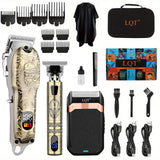 Hair Clippers Set for Men, Hair Clipper Trimmer with LED Display, Professional Cordless Hair Clipper Shaver Beard Trimmer, Hair Cutting Machine for Men, Holiday Gift for Him Father's Day Gift