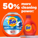 Tide Ultra OXI Power PODS with Odor Eliminators Laundry Detergent Pacs 32 Count For Visible and Invisible Dirt