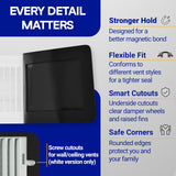 SEAL360 Magnetic Vent Covers (3-Pack), Pockets for Complete Seal, 5.5" X 12" (White) for Floor, Wall, or Ceiling Vents and Air Registers, for RV, Home HVAC and AC Vents, Vent Not Included