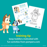 Pampers Training Pants - Easy Ups Boys & Girls Bluey - Size 2T-3T, 140 Count, Children's Potty Underwear (Packaging May Vary)