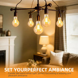 JUNFMLY Clear 60 Watt Incandescent Light Bulbs, A19 Shape, Dimmable, 2700K Soft White, E26 Base, 6 Pack