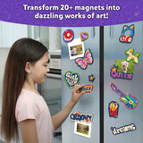 Skillmatics Foil Fun - Girl Power, 20+ DIY Foil Art Magnets, Mess-Free Craft Kit, 60+ Foam Stickers, Creative Activity for Girls, Kids, Tweens, Teens (Ages 7-13), Christmas Gifts, Travel, Party Favor
