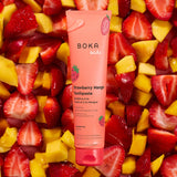 Boka Fluoride Free Toothpaste Nano Hydroxyapatite Toothpaste - Strawberry Mango Flavor, 4 oz 3Pk US Manufactured