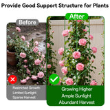 Halatool 57" Tall Tomato Cages, 4 Pack Heavy Duty Plant Support for Garden