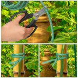 Frienda 76 ft Soft Plants Ties Flexible Foam Garden Ties 1cm Garden Twist Wire Reusable Cut to Size for Climbing Plants Vines Tomatoes Home Office Tying Veggies Flower Supplies Craft, Green