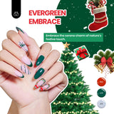 Beetles Christmas Gel Nail Polish Set, Glitz Galaxy Gel Polish Kits, 44Pcs Burgundy Red Gold Green Silver Blue Pink Sparkle Shade with Base Top Coat Winter Manicure Gift for Women