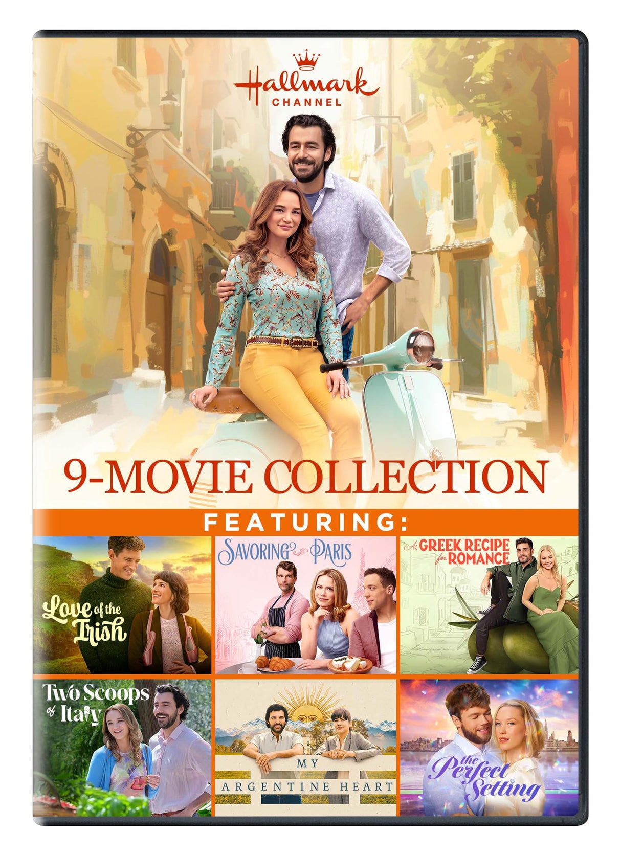 Hallmark 9-Movie Collection: Love of the Irish, Savoring Paris, A Greek Recipe for Romance, Two Scoops of Italy, My Argentine Heart, The Perfect Setting, A Safari Romance, Caribbean Summer, A Costa Rican Wedding