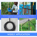 Wesiti 200 ft Plastic Chain Lock Tree Tie 1/2 Inch Wide Adjustable Tree Support Straps Plant String Swing Strap Flexible Reusable Ties for Staking for Garden Accessories