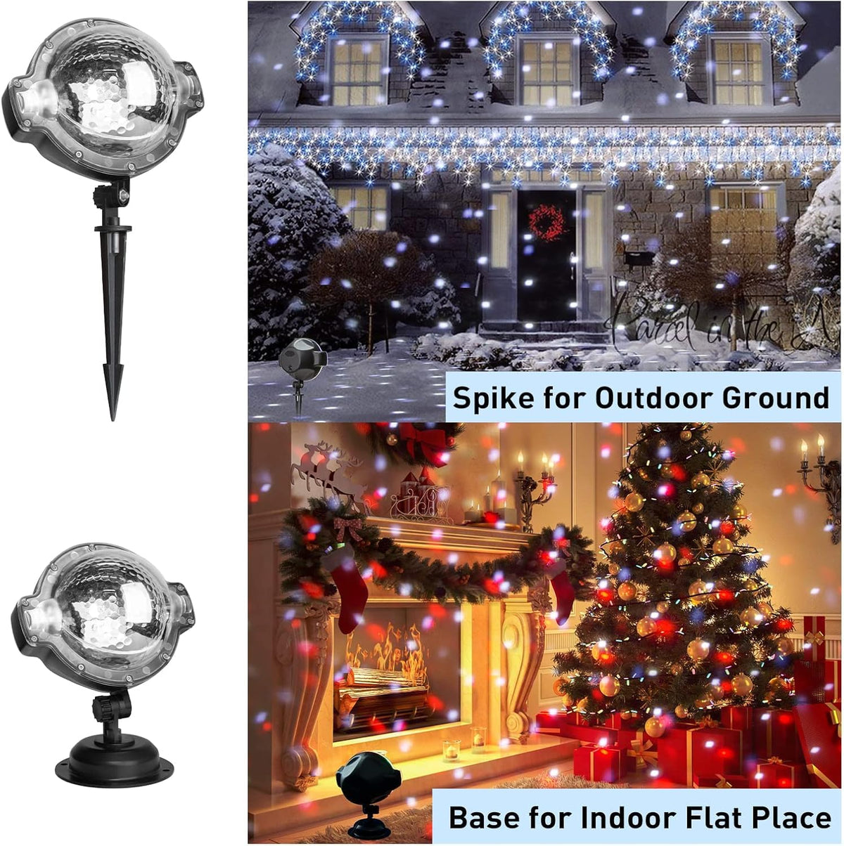 PEIDUO Halloween Projector Lights, Rotating Ghost Projector Halloween, Waterproof Outdoor Halloween Projector, Landscape, Yard, Patio, Garden, Party Decor