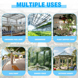14 Pack Polycarbonate Greenhouse Panels, 4' x 2' x 0.24" Twin-Wall Polycarbonate Sheets for All Weather Green house Covering, Clear Greenhouse Panels, Excellent Light Transmission & Weather Resistance