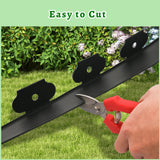 40 ft Fence Edging for Landscaping Include Garden Pruning Scissors,40 Spikes,40 ft Lawn Edging Edging for Landscaping Edging and Garden Edging and Garden Border(Black-40ft)