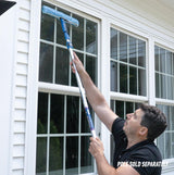 Unger Professional Connect and Clean 14" Window Scrubber Washer for Glass Cleaning, Commercial and Residential Washing, Multipurpose Tool, Gentle on Windows, Reusable Microfiber Sleeve