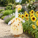 Porch Goose Summer Outfit for 23 Inch Statue, Sunflower Porch Goose Outfit
