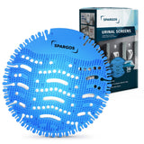 Urinal Screen Deodorizer (36 Pack) - Urinal Cakes Pads - Fresh 3d Wave Anti-Splash - Odor Protection for Toilets in Bathroom Restaurant Office Stadium School with Free Gloves - 36pcs Blue Ocean Breeze
