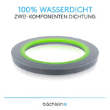 Bächlein Flexible Drain Hose for washbasin - G 1 1/4" x 32 mm, extendable from 320-800mm, Odour Trap Individually Adjustable