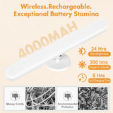 cambk Set of 2 Wireless Vanity Makeup Lights for Mirror, Stick On Rechargeable Light Bar for Bathroom Mirror with 3 CCT&Dimmable, Cordless Battery Operated Touch Control Lighting