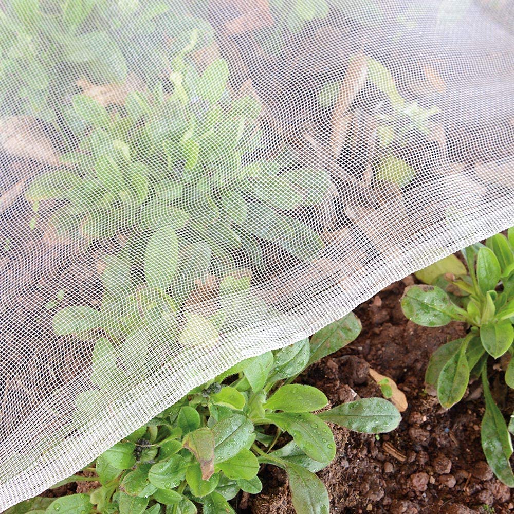 Garden Insect Netting Pest Barrier: 10'x25' Bug Netting for Garden Protection Mosquito Net Fine Mesh Cicada Tree Net Greenhouse Row Cover for Crops Plants Vegetables Flowers Fruits Silver
