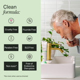 Boka Fluoride Free Toothpaste Nano Hydroxyapatite, Helps Remineralize, Appropriate for Sensitive Teeth, Whitening - for Adult, Kids Oral Care - Refresh Mint Flavor, 4 Fl Oz 3Pk