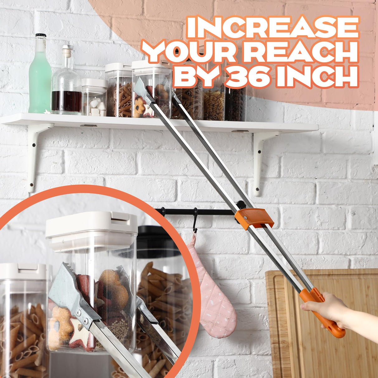 LOYIM 4 Pack 36" Reacher Grabber Tool Lightweight Litter Pick up Sticks Aluminum Rustproof Trash Grabber Garbage Picker Grabber Garden Leaf Cleaning Trash Tong Reaching Assist Tool for Elderly