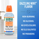 TheraBreath Whitening Mouthwash, Dazzling Mint, Dentist Formulated, 16 Fl Oz (2-Pack)