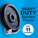 SlipX Solutions Power Lock Suction Cup Hook, Razor Holder & Phone Cradle (Perfect for Shower & Mirror, Holds 11 lbs, 2 Pack)