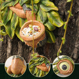 Flytime Tree Face Garden Decor with Bird Feeder - 12 Inch Whimsical Outdoor Statue, Weather Resistant Resin Tree Hugger Art for Yard & Garden