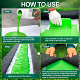 Threlaco 1 Gallon Turf Glue for Artificial Grass Artificial Turf Glue Tape Grass Paint Concentrate Carpet Green Adhesive for Synthetic Surfaces