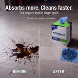 TaskBrand N-V040CGB Blue V40 Value Series Center Pull Wiper Sheets, All-Purpose Disposable Cleaning Towels, 10 x 11.5 Inches, Roll of 200