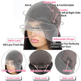 30 Inch 13x6 HD Deep Wave Lace Front Wigs Human Hair Pre Plucked 200% Density Transparent Deep Curly Lace Frontal Wigs With Baby Hair Glueless Wig For Women