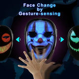 Gootus Face Transforming LED Mask with App Controlled - Halloween Costumes for Kids, Light Up Mask with Gesture Sensing, Boys Toys Gifts for Birthday Costume Christmas