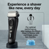 Braun Series 8 83M Electric Shaver Head Replacement Cassette, Silver