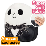 Squishmallows Original 14" Large Jack Skellington - Nightmare Before Christmas - Official Jazwares Holiday Pillow Plush - Collectible Soft & Squishy Stuffed Animal Toy - Gift for Kids, Girls & Boys