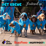 Pet Krewe Unleash The Parade Cookie Monster Dog Costume Sesame Street Pet Costumes for Medium Dogs or Cat Outfit - Perfect for Halloween, Christmas Holiday, Parties, Photoshoots, Gifts for Dog Lovers