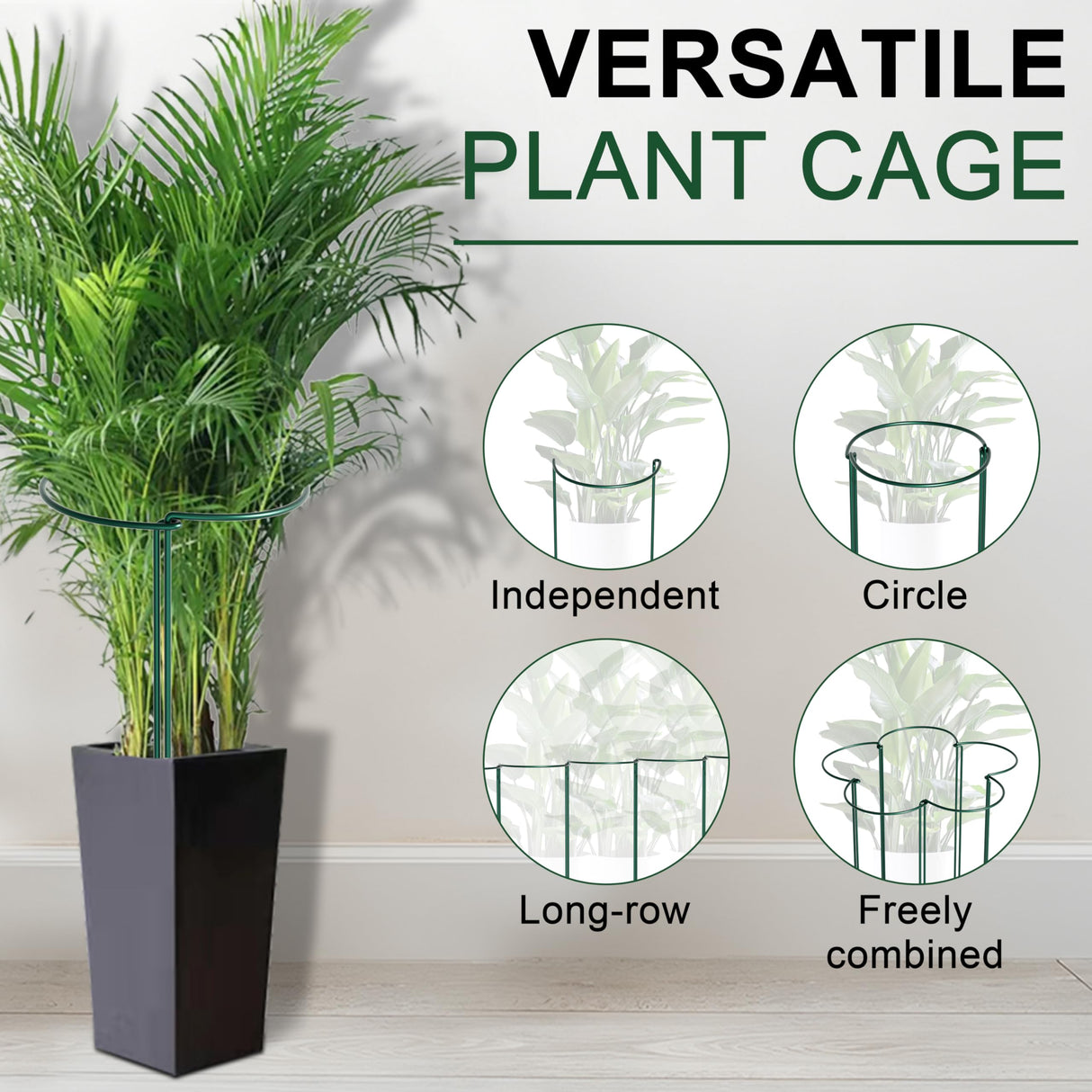 SYITCUN 6 Pack Peony Cages and Supports, 14" (W) x 32"(H) Plant Support, Rust-Proof Metal Plant Support Stakes for Outdoor&Indoor Plants