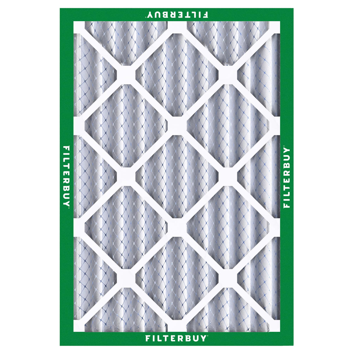 Filterbuy 24x25x4 Air Filter MERV 8 Essential Dust & Allergy Defense (1-Pack), Electrostatic Pleated HVAC AC Furnace Filters Replacement (Actual Size: 23.75 x 24.75 x 3.63)