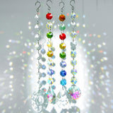 DIY Suncatchers 212pcs Sun Catchers Making Kit for Adults Clear Hanging Prism Sun Catcher with Crystals Rainbow Maker 12 Hanging Glass Prisms Parts Suncatcher Home/House Garden Decor (Creative Styles)