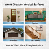 Varathane Total Control Gel Stain | Low Odor Water-Based Formula | Thick Gel Formula for Vertical Surfaces | Ideal for Wood, Metal & Fiberglass | Quart | Dark Walnut