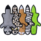 SHARLOVY No Stuffing Dog Toys Crinkle Squeaky, Long Lasting Chews for Aggressive, Durable Plush Dog Puppy Chew Toys for Teething, with 6 Tough Layers for Small Medium Large Breed-5pack,Large