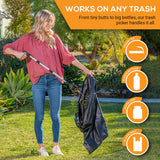 EZPIK Grabber Reacher Pro (43-inch), Premium Trash Picker with Comfortable Ergonomic Handle for Effortless Pickup of Trash, Litter & Small Debris, Ideal for Yard Work, Beach Cleanups & More