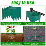 24Pcs Planting Grow Rings for Outdoor Plants, Diameter Range 8.2-15.7 Inch