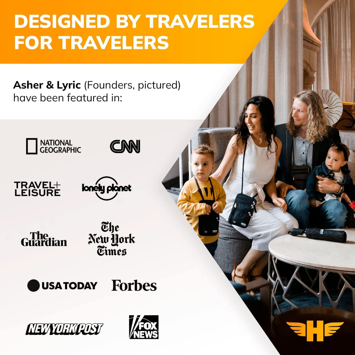 Hero International Travel Power Adapter – Universal Plug for Europe, UK, US, Asia, AUS, 100+ Countries | 2 USB-C & 1 USB-A