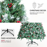 SENNOUL Prelit Christmas Tree with Lights 6ft - Premium Artificial Christmas Tree, with 874 Branch Tips and 250 Warm Lightsm, Support Automatique, Easy Assembly,Perfect Choice for Xmas Decorations
