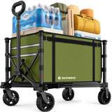 Collapsible Wagon with Wheels,120L Wagon Cart for Camping Groceries Beach
