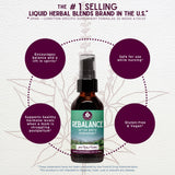 WishGarden Herbs ReBalance After Birth Hormonal - Plant-Based Herbal Supplement with Vitex Berry & Motherwort Supports Healthy Postpartum Hormone Levels and Postnatal Hormone Balance, 2oz