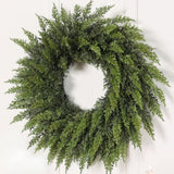 24" Lifelike Touch Artificial Cedar Wreath for Front Door Christmas Decor