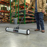 NEIKO 53418A 36-Inch Magnetic Pickup Sweeper with Wheels, Adjustable Handle, and Floor Magnet, Heavy-Duty Magnet to Pick Up Nails, 55-Pound Capacity